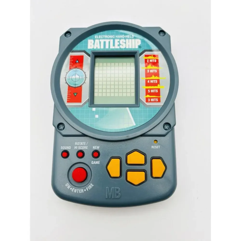 Battle Ship Electronic Handheld Game 1995 Milton Bradley Travel - Tested - Works